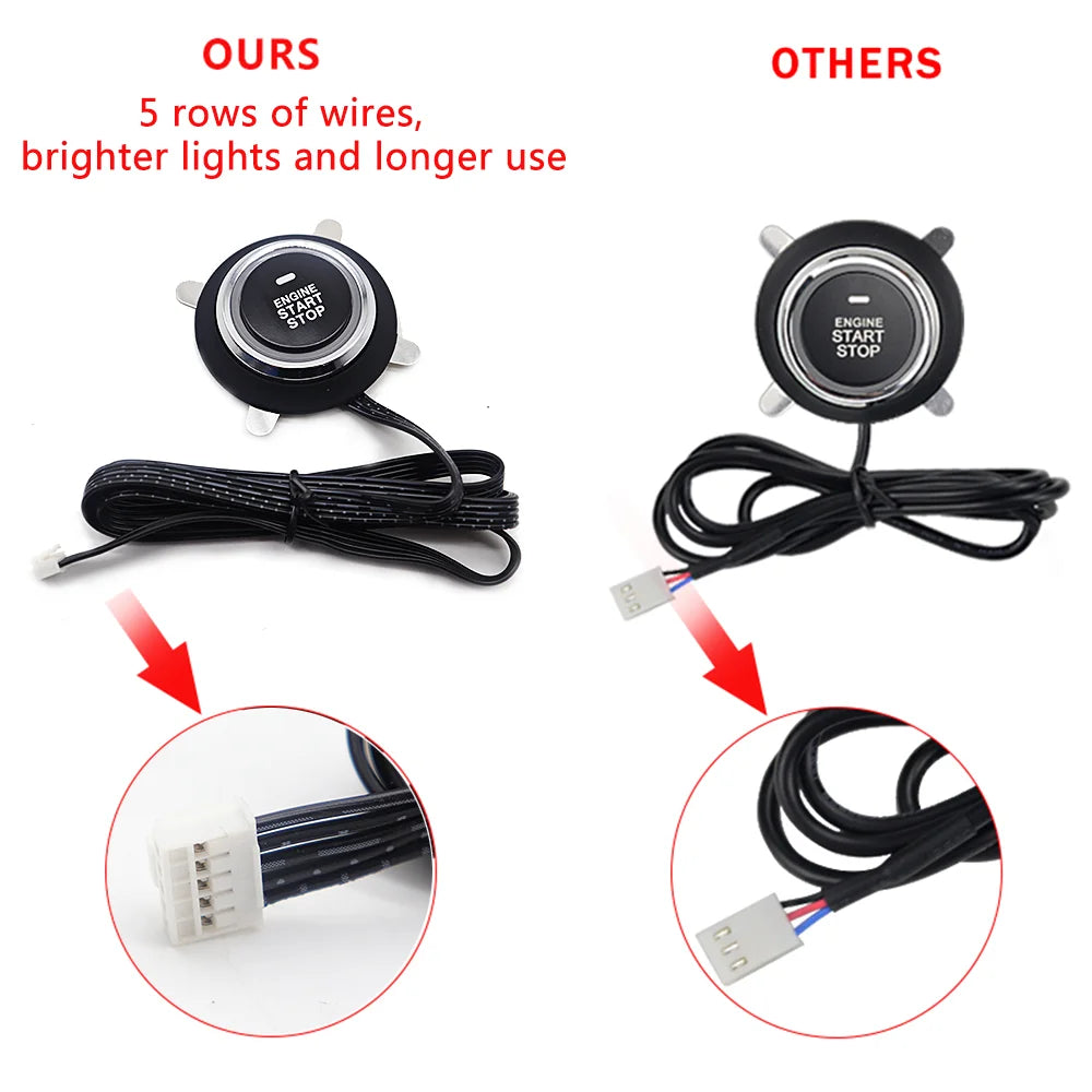 Remote starter car alarm with autostart smart system universal start stop ignition button for car central lock auto acessories