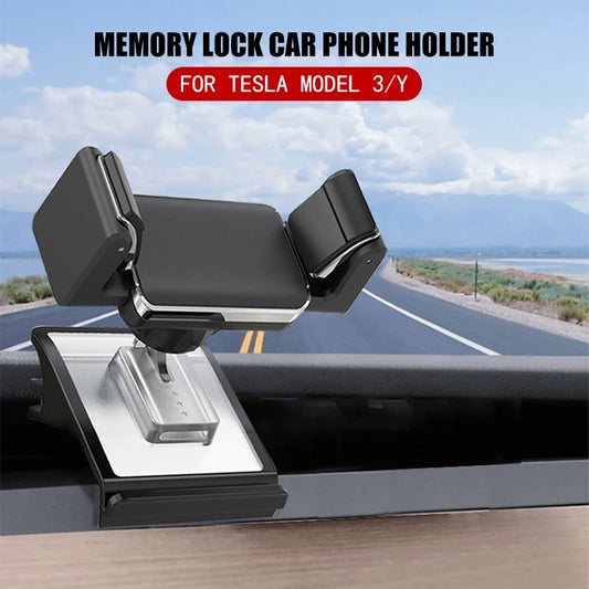 Car Mobile Phone Holder for Tesla Model 3 Model Y 2018-2021 Air Outlet Mount Universal GPS Stand Solar Bracket Car Acessories